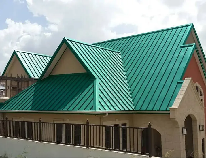 Green longspan aluminium roof