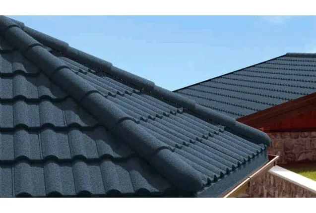 Milano stone-coated roof with curved tiles